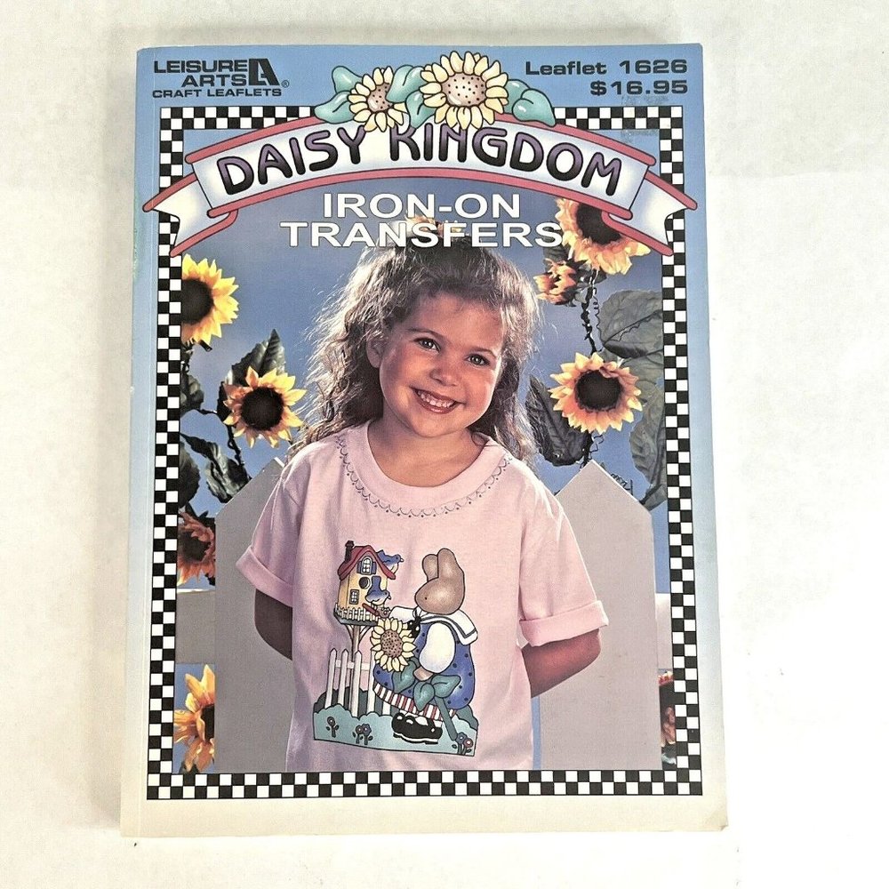 1995 Leisure Arts Daisy Kingdom Iron On Transfers Book Patterns Crafts Applique